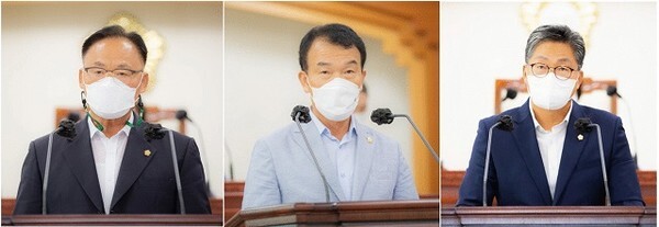 (왼쪽부터)박두기 · 정형철  · 김주택 의원