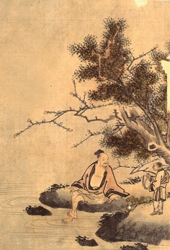 고사탁족도(전 이경운 국립중앙박물관 소장)