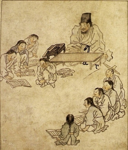 김홍도의 '서당'