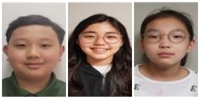 (왼쪽부터) 최준영 군, 박태경 · 박서영 양