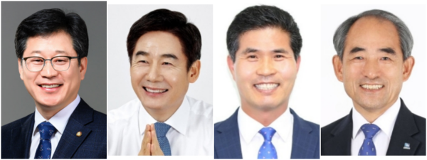 (왼쪽부터)안호영· 이용호 · 이원택 · 윤준병 의원