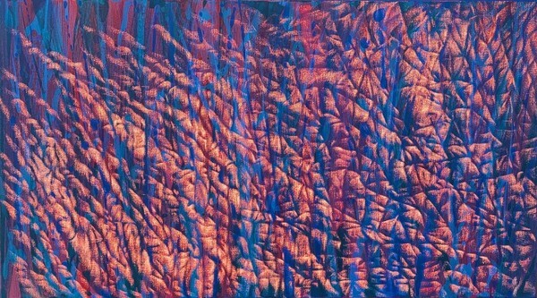 미 술 가: 김철규, 명 제: 인체풍경-주름, 조우하다, 재 료: 캔버스 위에 아크릴, 규 격: 45.0×80.0cm, 제작년도: 2021