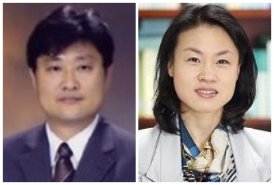 하명호 교수(좌), 오경미 고법판사(우)
