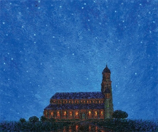 윤철규, 전동별밤, Oil on canvas, 72.7×60.6cm, 2021