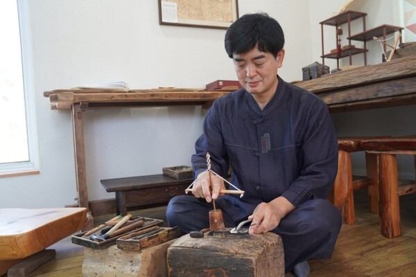 김희수씨 작업 모습