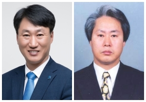 진형석 씨(왼쪽)과 진효근 협회장(오른쪽)