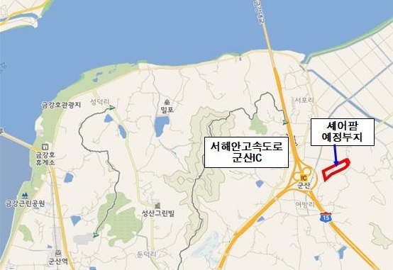 셰어팜 예정부지 위치도