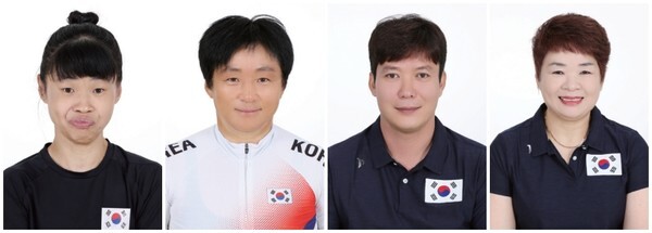 (왼쪽부터)전민재 · 이도연 · 백영복 · 이근우 선수