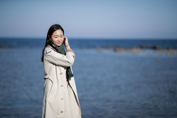 2020년 포항 출장 당시 양송희 씨 /사진 = 한국프로축구연맹