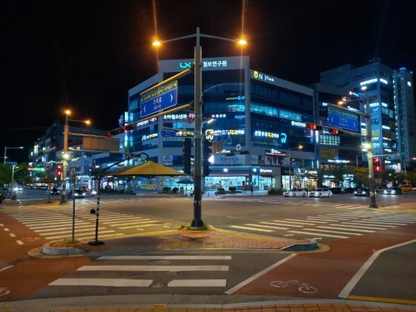 주말 오후 한산한 전북혁신도시 거리.