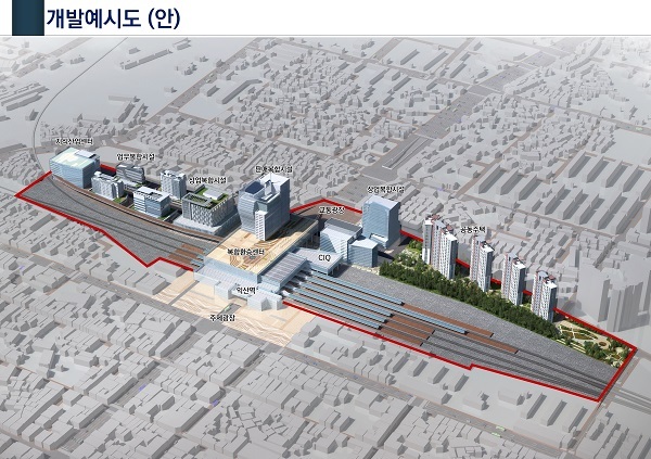 익산역 광역복합환승센터 개발예시도