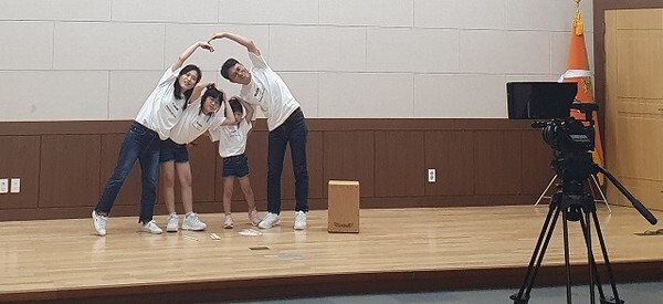 전라북도 119소방동요 영상 경연대회 참가팀의 모습