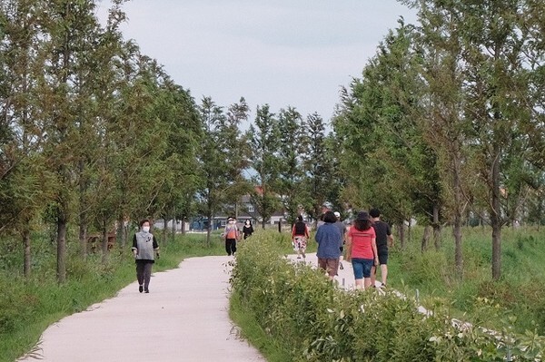 인화공원 무장애나눔길의 모습