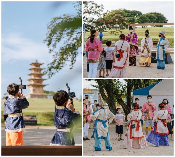 익산 미륵사지와 왕궁리유적 일원에서 펼쳐진 ‘2021 세계유산축전’ /사진 제공 = 익산문화관광재단