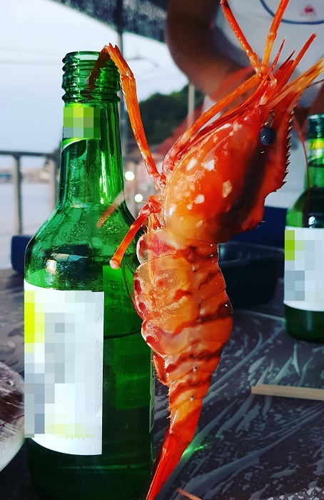 독도새우 중 소주병 크기의 도화새우 /사진 제공 = 천금수산