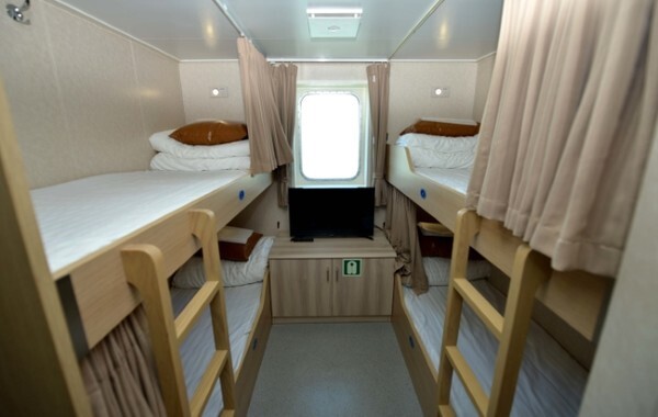 뉴시다오펄호 4인 침실 /사진 제공 = 울릉크루즈