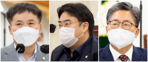 (왼쪽부터)오상민, 김승일, 김주택 의원