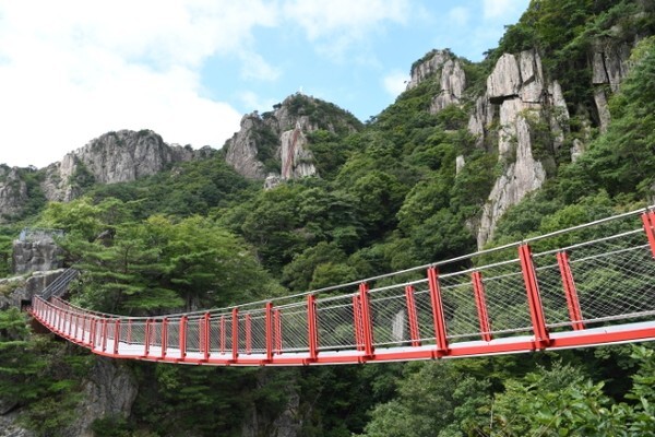 대둔산 구름다리 전경