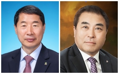 (왼쪽)김태경 전문건설협회 전라북도회 회장 / (오른쪽)윤학수 (주)장평건설 대표