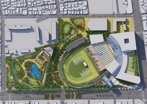 '시민의 숲 1963' 계획평면도