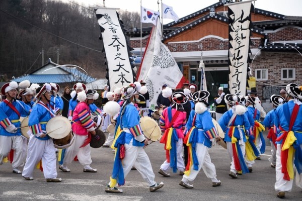 전라좌도진안중평굿 무관중 유튜브 녹화 공연 모습