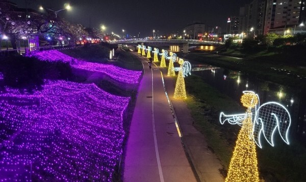 정읍천 빛 축제 모습