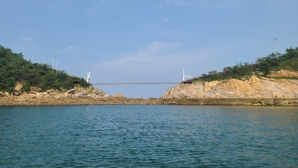 군산 방축도 출렁다리 전경