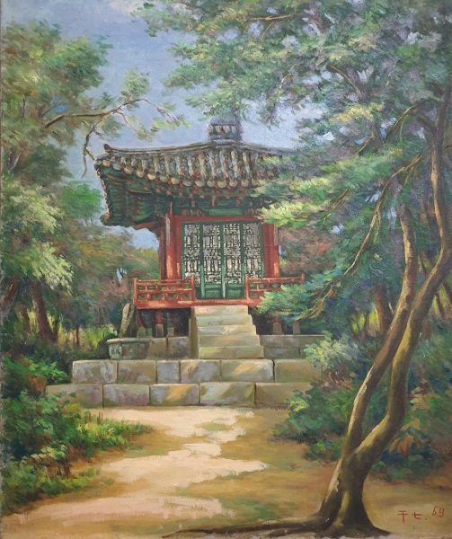 천칠봉 '비원풍경'