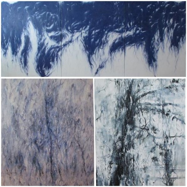 백신혜 '바람형상'(위) / '바람형상'(아래 왼쪽) / '온전하게 감각하는 사물'(아래 오른쪽)