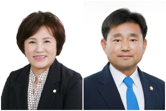 (왼쪽부터)이경애 의원, 윤수봉 의원