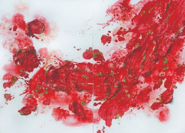 미 술 가: 정기준, 명 제: 꽃이 된 정물(2021-5), 재 료: Acrylic on canvas, 규 격: 162x224cm, 제작년도: 2021