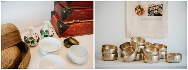 명인의 맛 전시작. 가족회관(좌), 김명옥 김치(우)