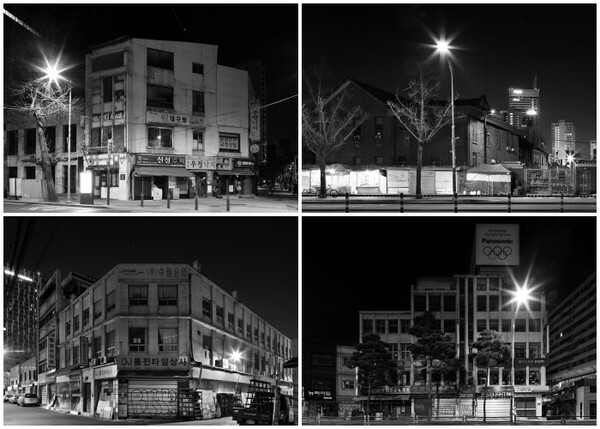 (왼쪽 위부터 시계방향)서린동 no 3, 동호로 29, 수표동 35-5, 을지로3가 251-1 Ⅱ.