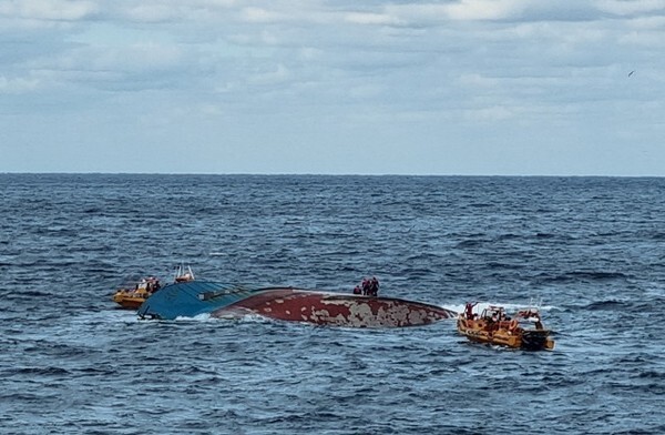 사고 선박 모습.