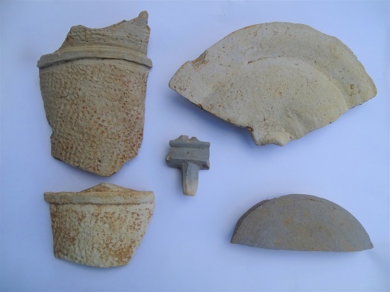 1호 건물지에서 출토된 유물.