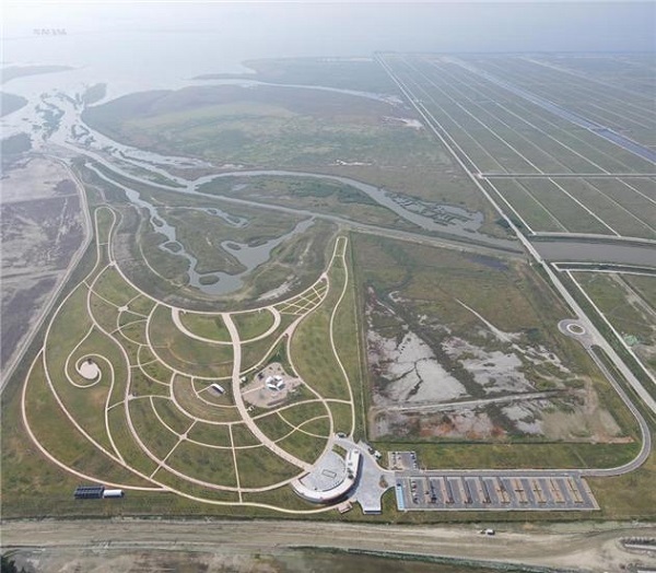 새만금 환경생태단지 드론 사진. /사진 제공 =  전북도