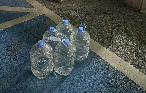 남원소방서 식정119안전센터에 기부된 요소수.