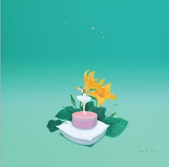 '네게로 오는 길' 전시 초대장(이일순, 75x75cm, 캔바스 위에 아크릴, 2021) /이미지 출처 = 서학동 사진관 홈페이지