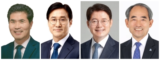 (왼쪽부터)이원택, 신영대, 김수흥, 윤준병 의원