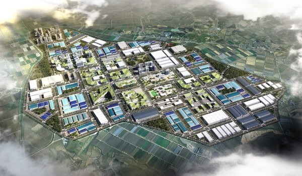 익산 혁신산업단지(제5산업단지) 조감도.