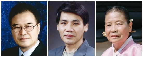 (왼쪽부터)김동수 시인, 조영철 작가, 김명신 국악인.
