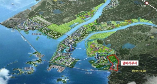 새만금 세계잼버리 위치도.