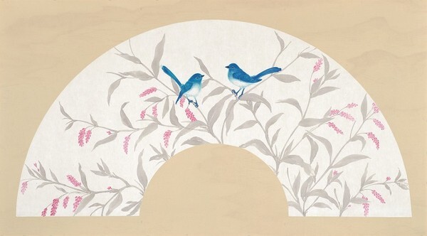 이봉금, '공존 50-90', 화선지에 먹과 채색, 2021