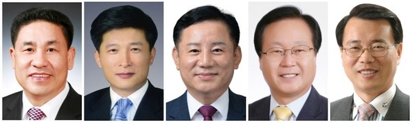 (왼쪽부터)국영석, 소병래, 송지용, 유희태, 이돈승.