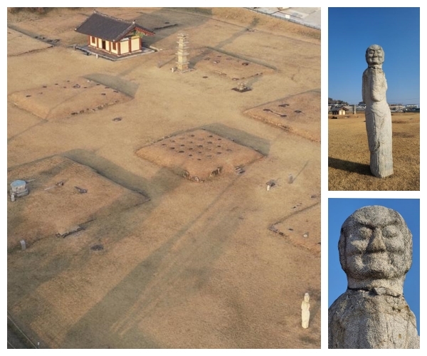 사적 만복사지(좌)석인상(우측,상하) /사진제공=남원시