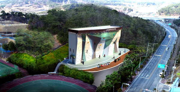 고창군 인공암벽장 조감도