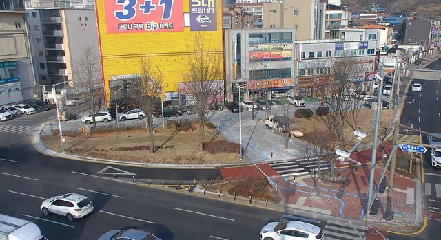 교통사고 잦은 곳 개선사업이 추진된 명주골 네거리 모습. 사진=전주시 제공