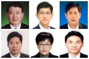 이태수, 방극봉, 김영민(위 왼쪽부터), 이병대, 김선화, 이강현(아래 왼쪽부터)