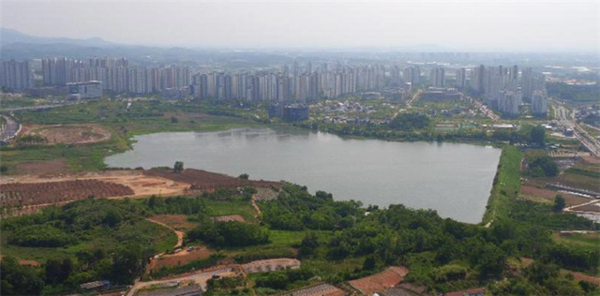 전주 혁신도시 기지제 수변공원 모습. /사진=전주시 제공