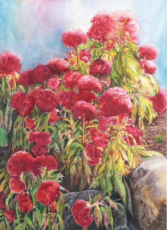 내안의 열정, 65.1x90.9cm, Watercolor on paper, 김순이